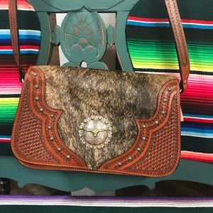 New cowhide purse